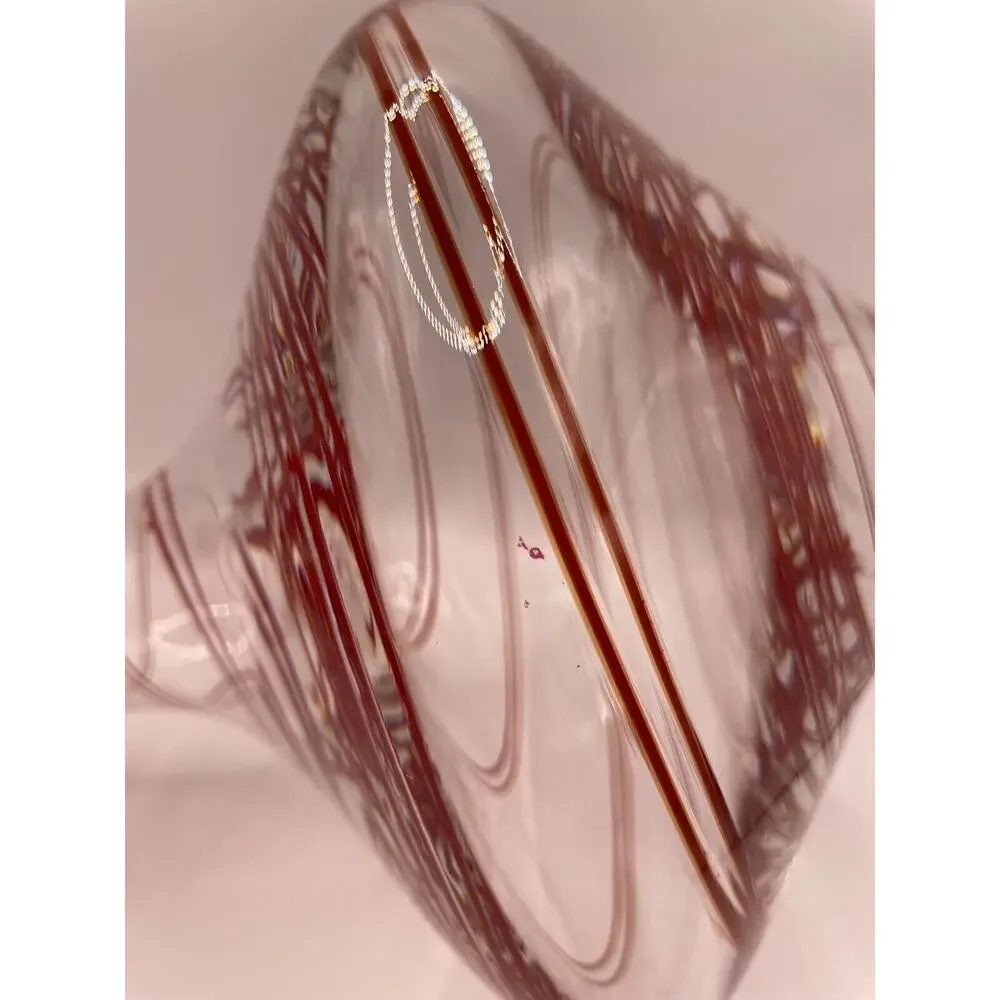 Signed Nicholas Kekic Rolling Red Wine Decanter - Blown Glass - Pre-owned